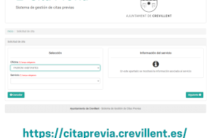 Nuevo servicio de cita previa online en el Ayuntamiento de Crevillent