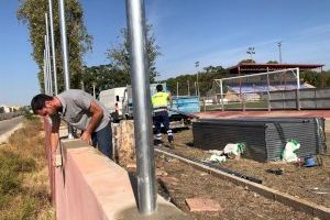 Empiezan las obras del polideportivo para reparar los daños que dejó la DANA