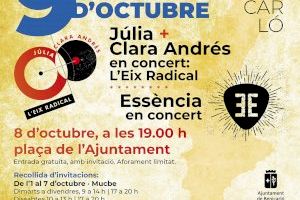La música de Júlia, Clara Andrés i Essència centrarà els actes del Nou d’Octubre a Benicarló