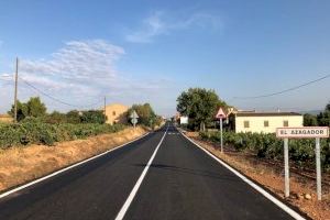 La Diputación de Valencia mejora la seguridad en la Carretera de la Vega de Requena
