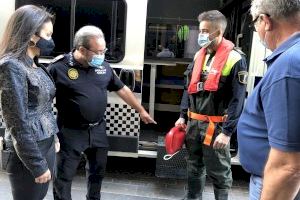 La Policía de Almassora incorpora equipos contra inundaciones