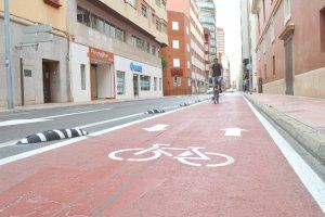 Castelló alcanzará los 100 kilómetros de carril bici con los nuevos tramos en Castell Vell y Pascual Asensio