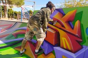 La Concejalía de Juventud colabora en el “Alicante EDUSI Green Day” con arte urbano y una exhibición en el Skate Park del Tossal