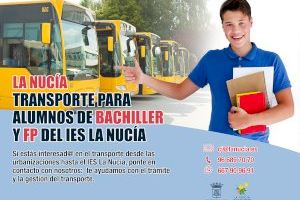 Autobús para Bachiller y FP en La Nucía