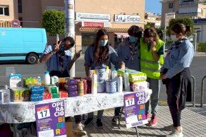 El Grupo IV Scout de l’Alfàs reúne 1.500 kilos de alimentos y productos de higiene para bebés