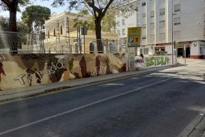Bétera apuesta por el arte urbano con un graffiti dedicado al cohete