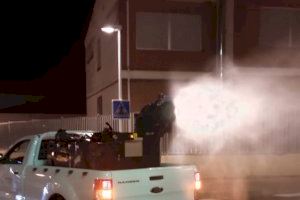 El Ayuntamiento de Oropesa reanuda la desinfección en calles y espacios públicos de todo el municipio