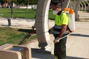 Comienza el refuerzo de desinfecciones en San Vicente tras la declaración del nuevo Estado de Alarma