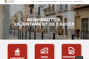 Càrcer estrena nueva web municipal para potenciar la transparencia