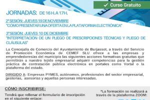 Burjassot sigue formando gratuitamente a sus empresas y emprendedores en contratación pública