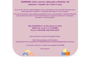El ADI de Burriana organiza una charla en línea sobre el juego y el juguete
