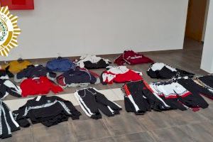 La Policía Local interviene 73 prendas de marcas falsificadas en el mercadillo ambulante de Vila-real