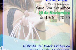 Alicante apoya al comercio en la XII edición de Botigues al Carrer este sábado en la calle San Francisco con animación y música en la campaña del Black Friday