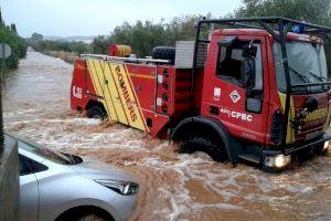 Los bomberos de Castellón se preparan ante la alerta naranja por fuertes lluvias decretada para la provincia