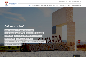L'Ajuntament de Gavarda amplia la transparència en la seua gestió gràcies a la renovació de la seua pàgina web municipal