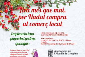 L’Alcúdia de Crespins inicia la campanya de Nadal per fomentar les compres al comerç local