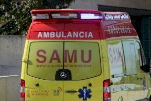 Un accident entre dos cotxes a València se salda amb tres ferits