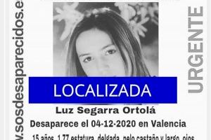 Localitzada la menor Luz Segarra Ortolá, desapareguda a València
