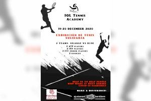 Exhibición de tenis benéfica a favor de Cáritas en Benidorm