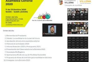 Villena participa en la asamblea anual de la Red de Ciudades por la Bicicleta 2020
