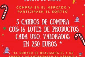 El Mercado Municipal “L’Almara” sortea cinco carros de la compra, valorados en 250 euros