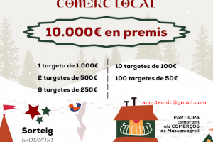 Los comercios de Massamagrell repartirán esta Navidad 10.000 euros en premios