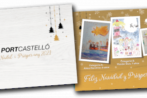 Un centenar d´escolars participen en el concurs de postals nadalenques de PortCastelló