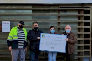 Alfondeguilla dóna 1.000 euros al banc d'aliments