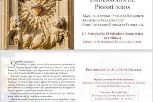 Tres nuevos sacerdotes para la iglesia de Orihuela-Alicante