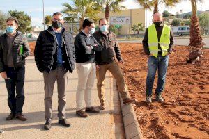 El equipo de gobierno de Vilamarxant visita la evolución de las mejoras del polígono de Enchilagar del Rullo