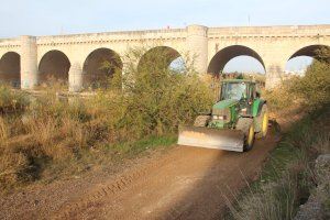 El Consorcio gestor del Paisaje Protegido de la Desembocadura del río Mijares repara los caminos de acceso al paraje fluvial