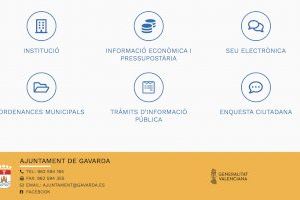 Gavarda enfortix la transparència municipal amb nous apartats en la seua renovada pàgina web
