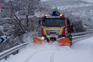 La Diputació i el Consorci de Bombers insten a no eixir a la carretera davant la preemergència de nivell roig per nevades decretat per AEMET
