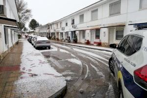 Policía Local refuerza efectivos y patrullas ante la situación de emergencias por nieve en Villena