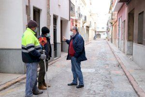 Aigües de Sagunt invierte 250.000 € en renovar las redes de saneamiento y de agua potable de la calle Maestro Palanca
