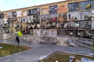 Benetússer renueva el pavimento de su cementerio municipal
