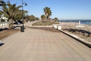 La retirada de arena de las playas de Xilxes minimiza el impacto de Filomena