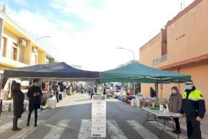 El mercat ambulant d'Almussafes torna aquest dimarts en nova ubicació i amb control d'aforament