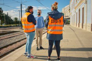 La Generalitat refuerza las medidas de seguridad y prevención en el TRAM d'Alacant con la incorporación de auxiliares COVID-19