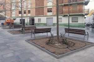 Oliva remodela las zonas ajardinadas del sector XV y de la Calle Conde de Oliva