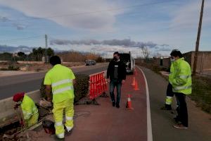 El Ayuntamiento de Peñíscola inicia las obras de instalación de alumbrado público en la carretera Peñíscola- Benicarló