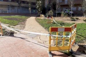 Se ultiman las obras de mejora del jardín de Jose María Haro (Beteró), que recogen las propuestas del vecindario