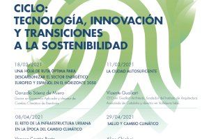 INGENIO y la Cátedra de Transición Energética Urbana UPV-Las Naves organizan un ciclo de seminarios sobre transiciones a la sostenibilidad