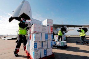 La Generalitat recibe 2,1 millones de ayuda europea para el transporte del material sanitario derivado de la COVID-19