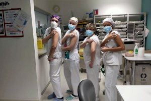 Vacunados todos los trabajadores del hospital de Gandia
