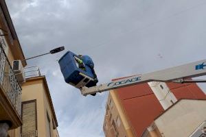 Nuevas luminarias en Burjassot gracias al Plan de Inversiones 2020/2021 de la Diputación de Valencia