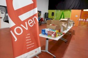 La juventud de Villena recoge 400 kilos de alimentos para ayudar a Cruz Roja