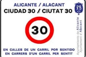 Alicante apuesta por la sostenibilidad reduciendo la velocidad en 156 calles de la ciudad
