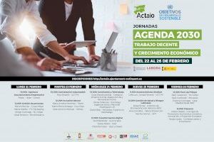ACTAIO impulsarà el treball decent i el creixement econòmic establert per l’Agenda 2030 amb les seues primeres jornades virtuals