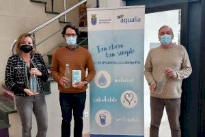 Campaña del Ayuntamiento de Els Poblets y Aqualia para promover el consumo de agua del grifo